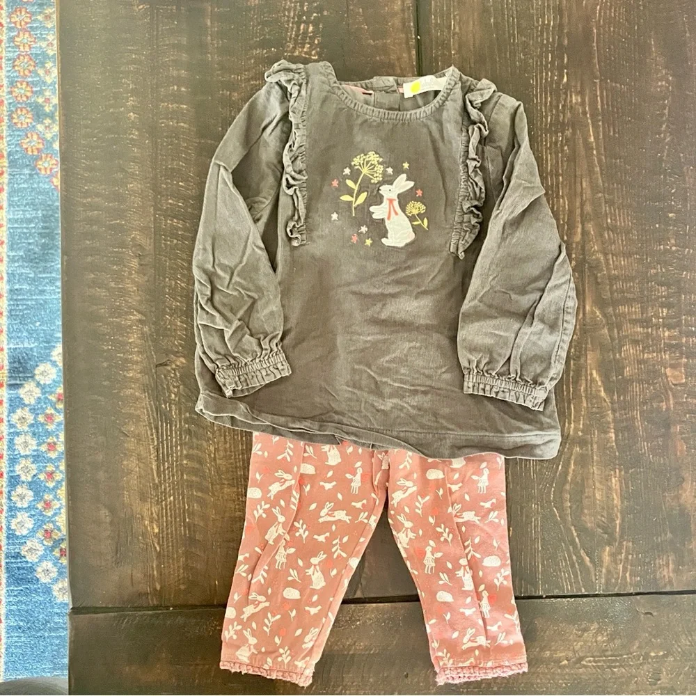 Mini Boden Bunny Outfit - Size 6-12m